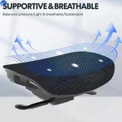 FlexiSpot C7 MAX Ergonomic Mesh Office Chair, Foam Seat in Black color