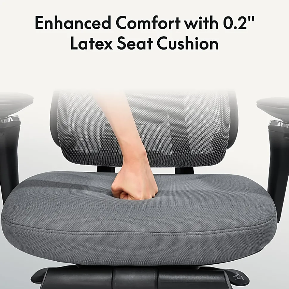 FlexiSpot C7 MAX,Ergonomic Mesh High-Back Office Chair, Foam Seat in Black,