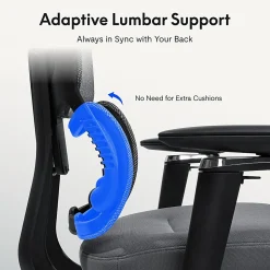 FlexiSpot C7 MAX,Ergonomic Mesh High-Back Office Chair, Foam Seat in Black,