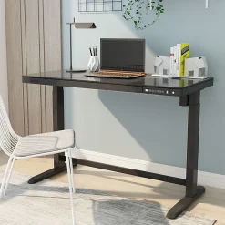 FlexiSpot Comhar Electric 48"W Height Adjustable Desk, Black