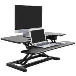 Flexispot EM7MB Electric Sit-Stand Desk Riser, 35-13/16
