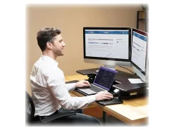 Flexispot EM7MB Electric Sit-Stand Desk Riser, 35-13/16