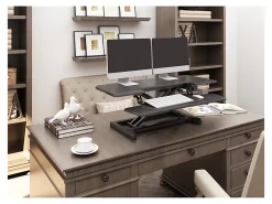 Flexispot EM7MB Electric Sit-Stand Desk Riser, 35-13/16