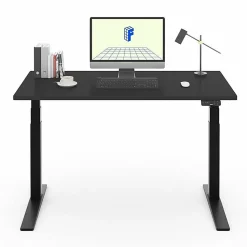 FlexiSpot E7 Pro Electric 55”W Adjustable Height Standing Desk, Black