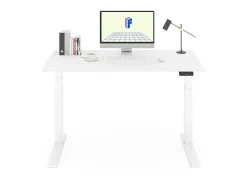 FlexiSpot E7 Pro Electric 55”W Adjustable Height Standing Desk, White
