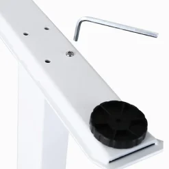 FlexiSpot E9 Quick-Install Metal Electric 48"W Height-Adjustable Standing Desk, White