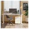 FlexiSpot E7 55"W Height-Adjustable Standing Desk, White