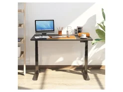FlexiSpot E7 55"W Height-Adjustable Standing Desk, Black