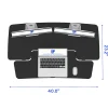 FlexiSpot M7-E-40B Desk Riser, 40" W, Black