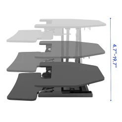 FlexiSpot M7-E Series Desk Riser, Corner, 36