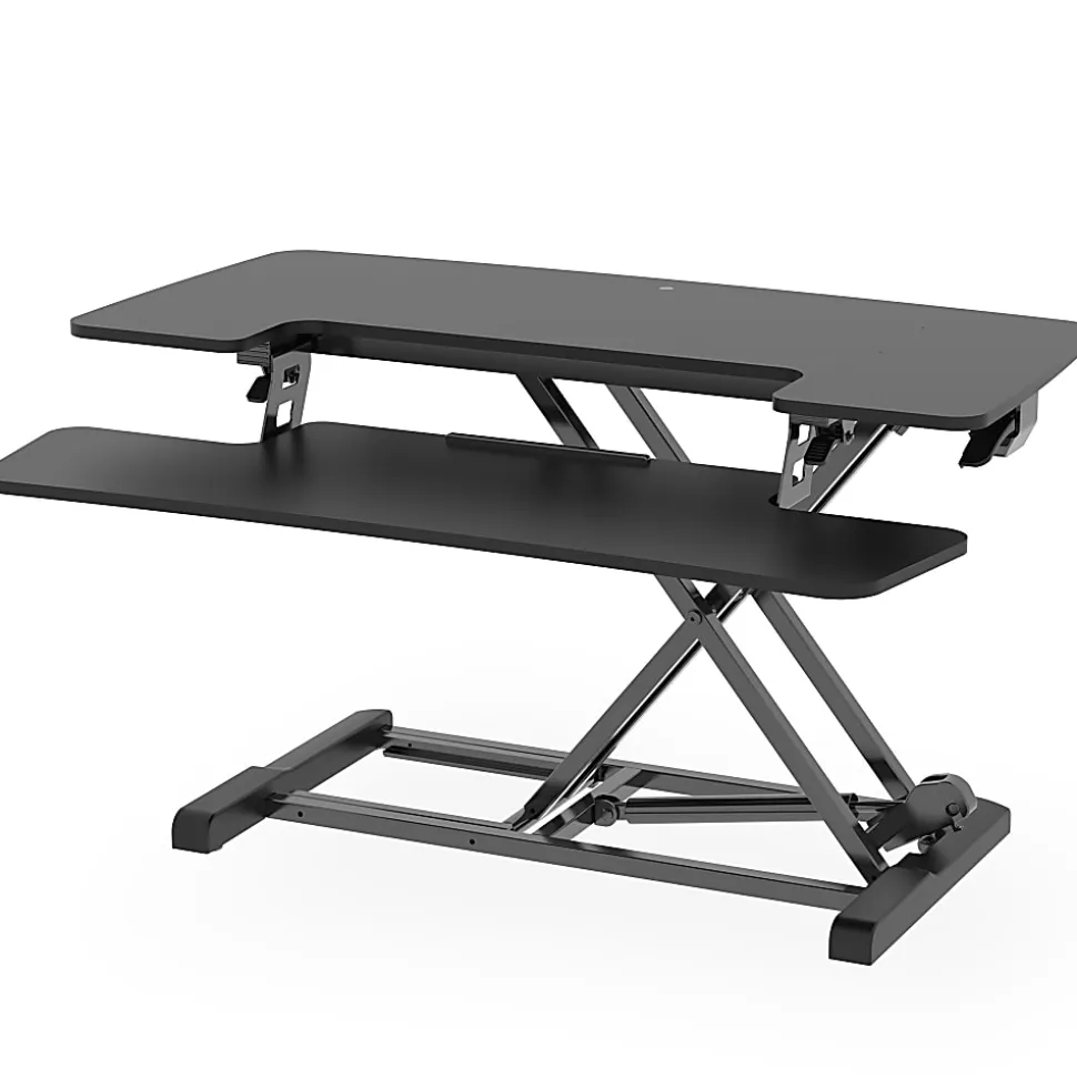 FlexiSpot M7-E Series Desk Riser, 35"W, Black