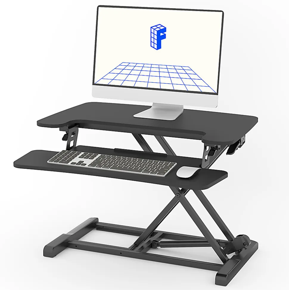 FlexiSpot M7-E Series Desk Riser, 28" W, Black