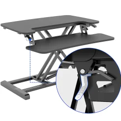 FlexiSpot M7-E Series Desk Riser, 28" W, Black