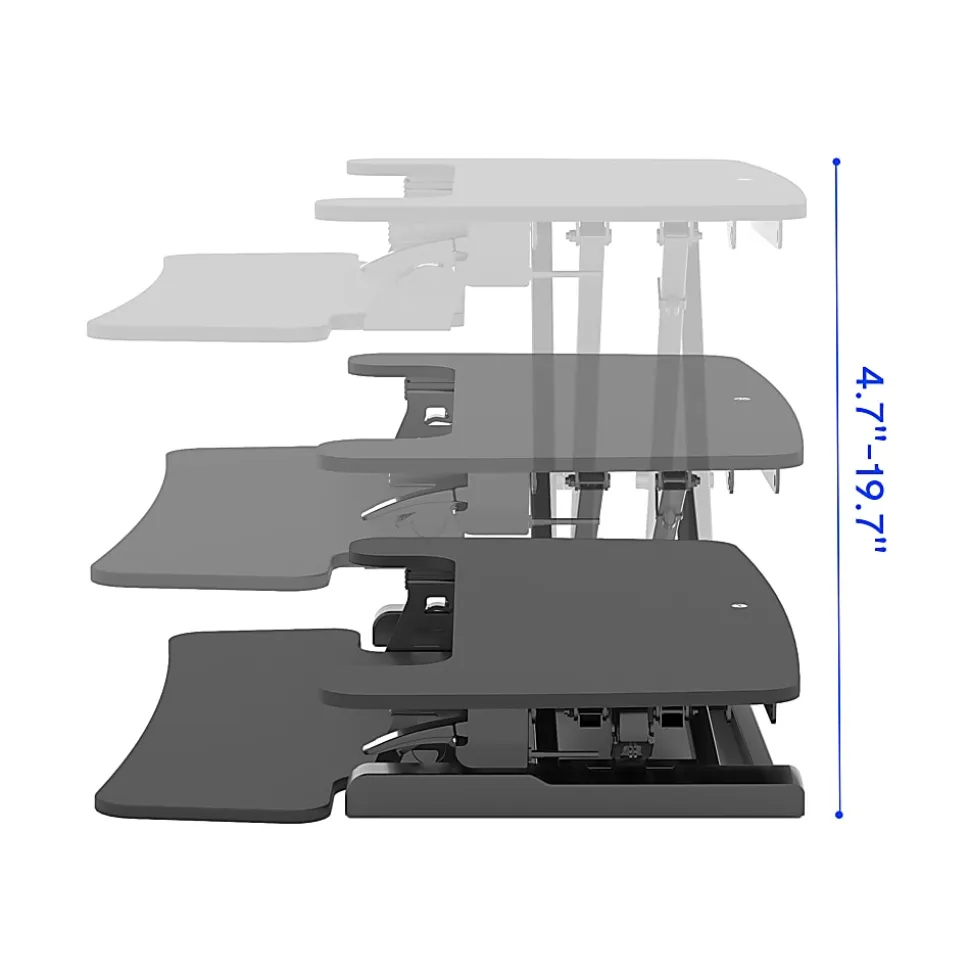 FlexiSpot M7-E Series Desk Riser, 28" W, Black