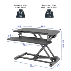 FlexiSpot M7-E Series Desk Riser, 28