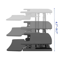 FlexiSpot M7-E Series Desk Riser, 32" W, Black