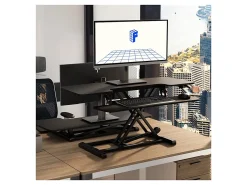 FlexiSpot M7 Series Desk Riser, 42" W, Black