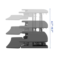FlexiSpot M7 Series Desk Riser, 42" W, Black