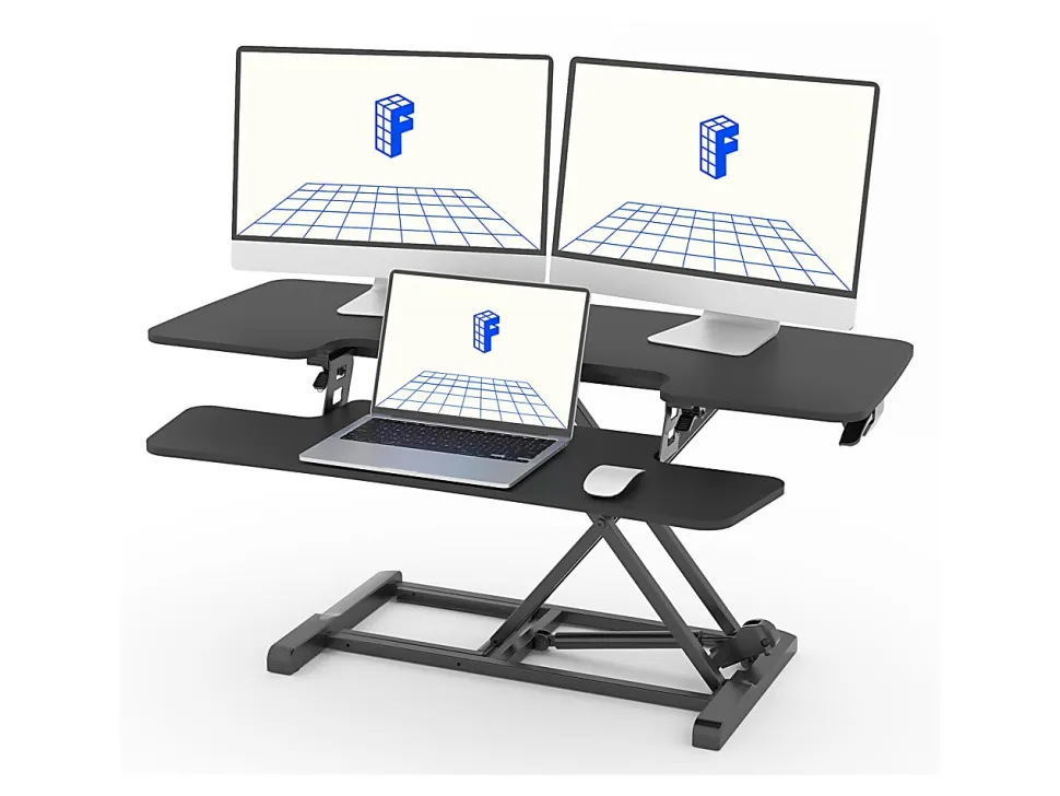FlexiSpot M7 Series Desk Riser, 42" W, Black