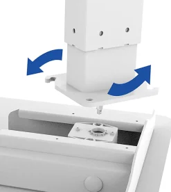 FlexiSpot Vici Electric 48"W Quick-Install Height-Adjustable Desk, White