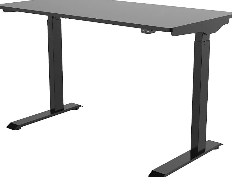 FlexiSpot Vici Electric 48"W Quick-Install Height-Adjustable Desk, Black