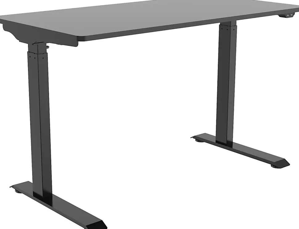FlexiSpot Vici Electric 48"W Quick-Install Height-Adjustable Desk, Black