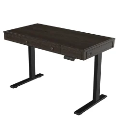 FlexiSpot 48"W Electric Height-Adjustable Desk, Brown