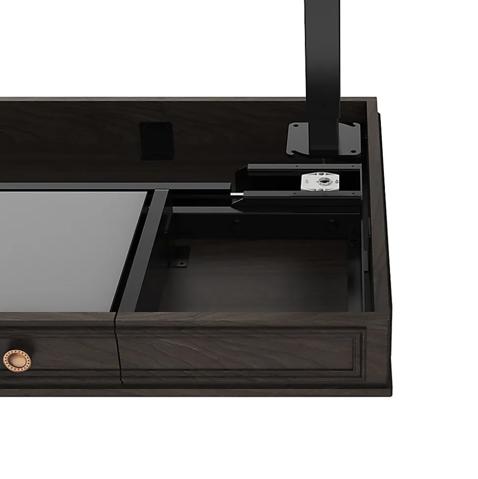 FlexiSpot 48"W Electric Height-Adjustable Desk, Brown
