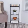 Flipshelf 3-Shelf Narrow Shelf, Black