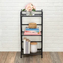 Flipshelf 3-Shelf Narrow Shelf, Black