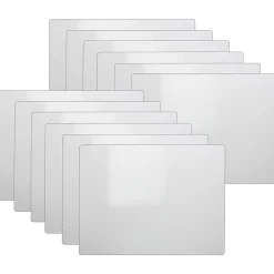 Flipside Products Two-Sided Dry-Erase Boards, 5" x 7", White, Pack Of 12 Boards