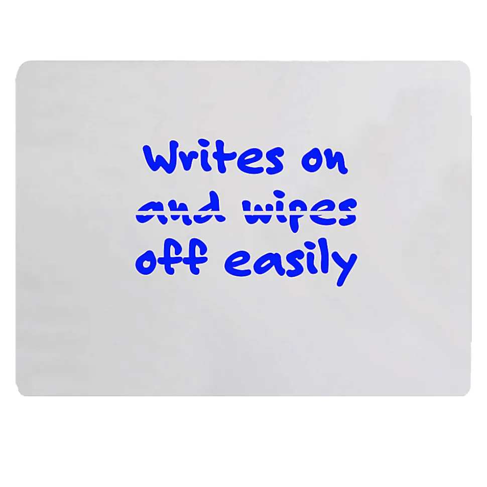 Flipside Products Two-Sided Dry-Erase Boards, 5" x 7", White, Pack Of 12 Boards