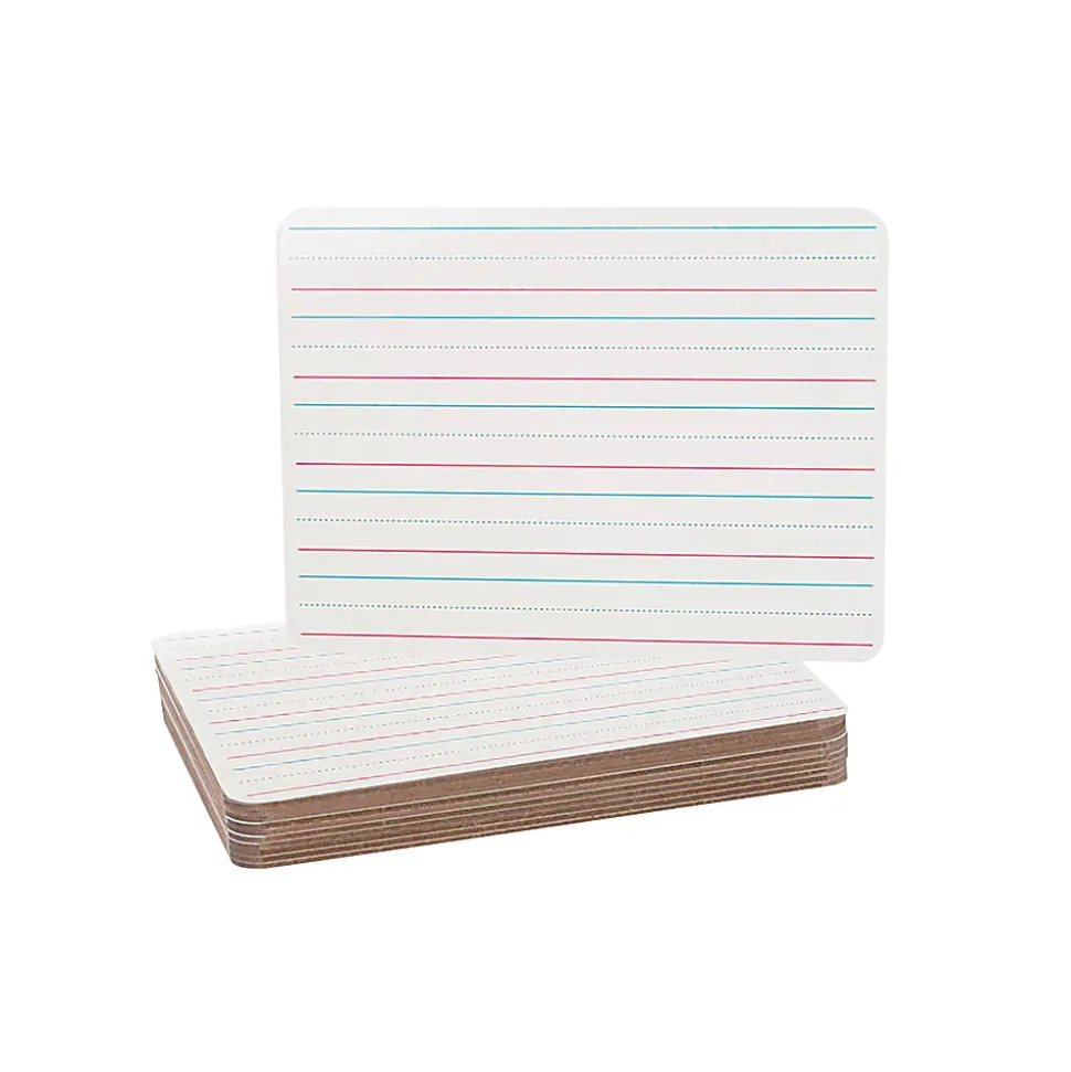 Flipside Two-Sided Non-Magnetic Unframed Dry-Erase Whiteboards, 9" x 12", White, Pack Of 12
