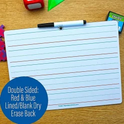 Flipside Two-Sided Non-Magnetic Unframed Dry-Erase Whiteboards, 9