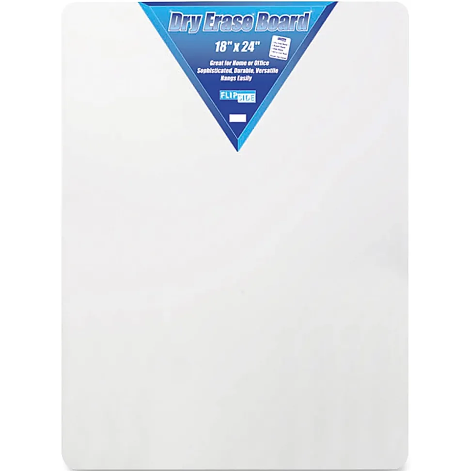 Flipside Unframed Dry-Erase Whiteboard, 18" x 24", White
