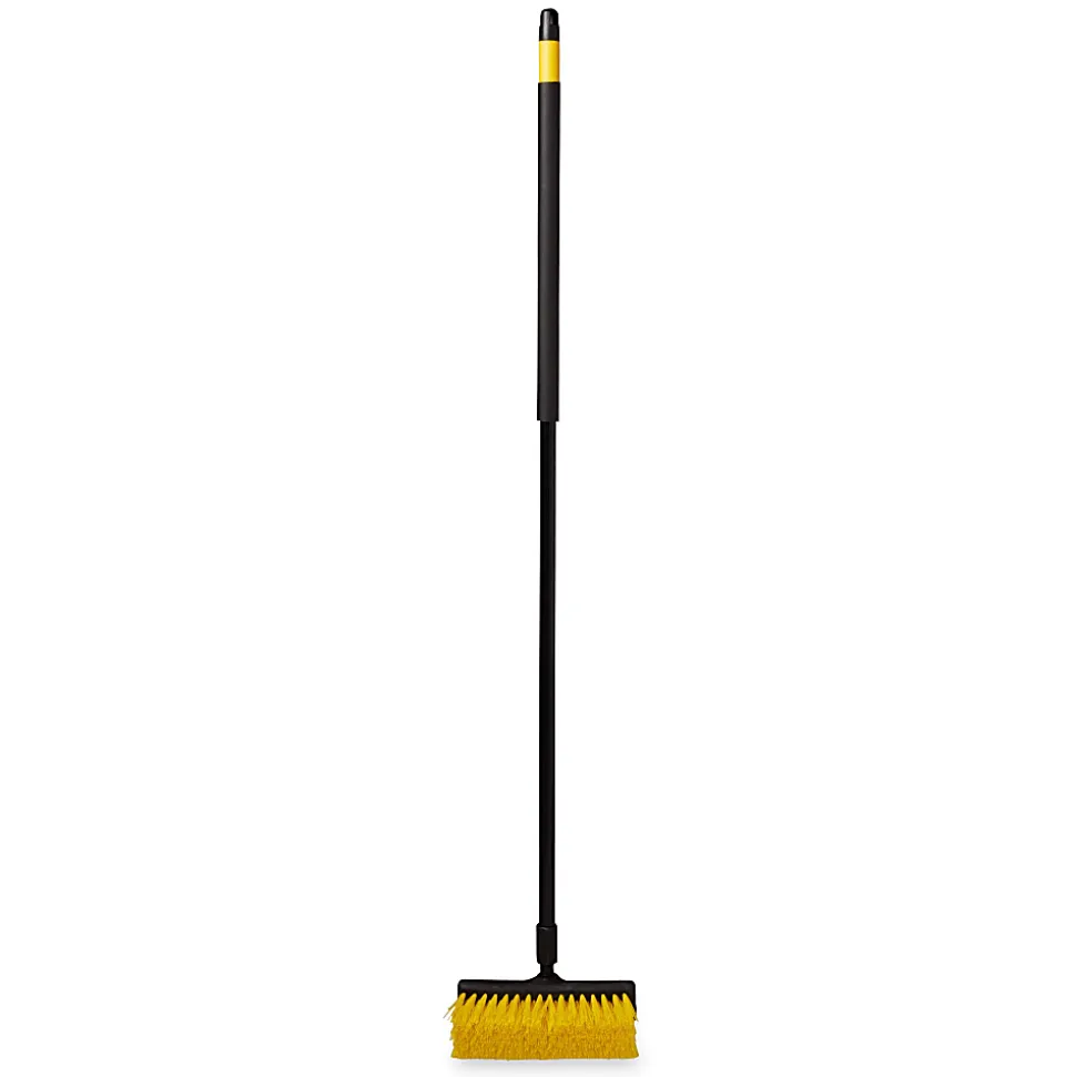 10" Floor Scrub, Plastic Block, Bi Level, Polypropylene Fill