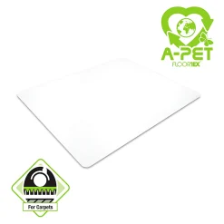 Floortex® Advantagemat® Plus APET Rectangular Mat For Low/Standard Pile Carpets, 29" x 47" , Clear