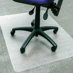 Floortex Advantagemat® Plus APET Rectangular for Low/Standard Pile Carpets - 46"x60" - 60"x46"x 0.087" Depth x 0.087" Thickness - NCCMFLAG0006