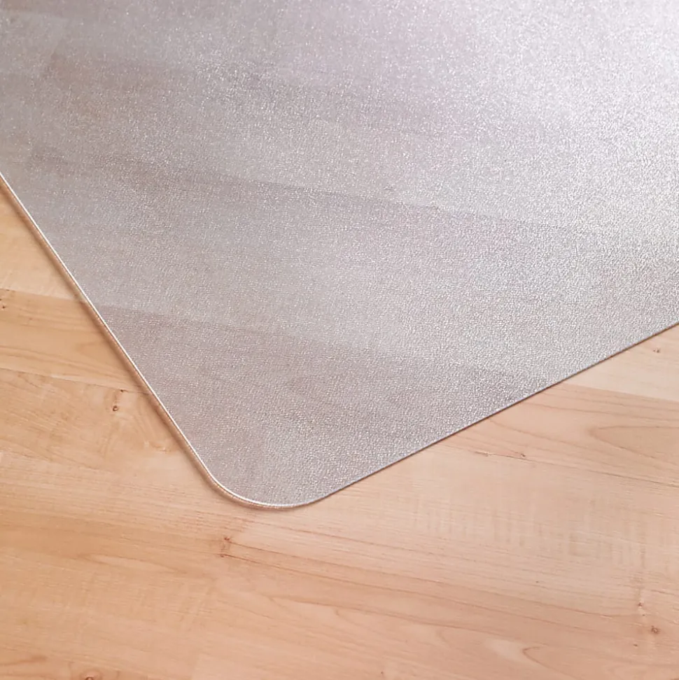Floortex® Advantagemat® Vinyl Rectangular Chair Mat for Hard Floor, 48" x 60", Clear