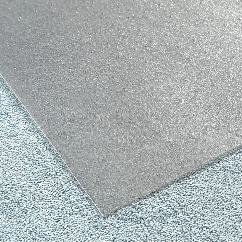 Floortex® Advantagemat® Vinyl Rectangular Chair Mat for Carpets up to 1/4", 48" x 79", Clear, 1120025EV