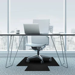Floortex® Advantagemat® Vinyl Lipped Chair Mat for Carpets, 45