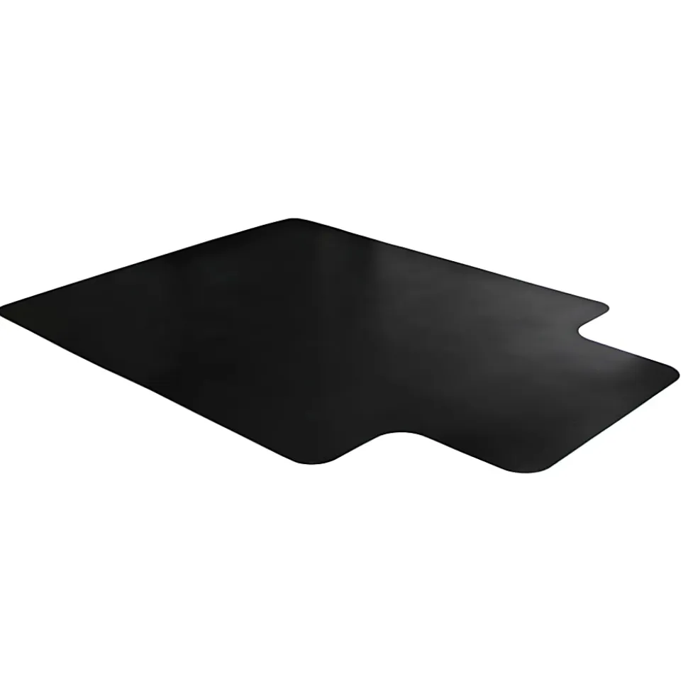 Floortex® Advantagemat® Vinyl Lipped Chair Mat for Hard Floor, 36" x 48" (Shipped Rolled), Black
