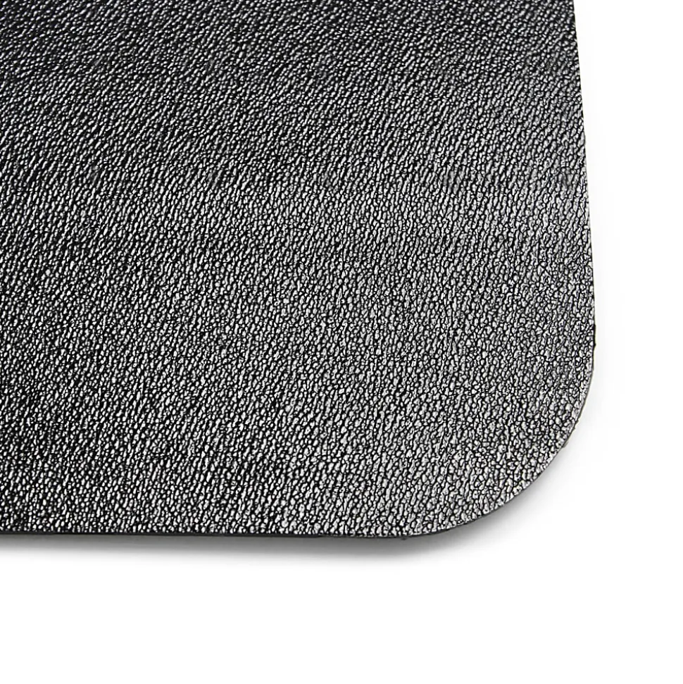 Floortex® Advantagemat® Vinyl Lipped Chair Mat for Hard Floor, 36" x 48" (Shipped Rolled), Black