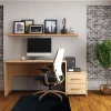 Floortex® Advantagemat® Vinyl Rectangular Chair Mat for Hard Floor, 48" x 60", Black, FR124860HEBV