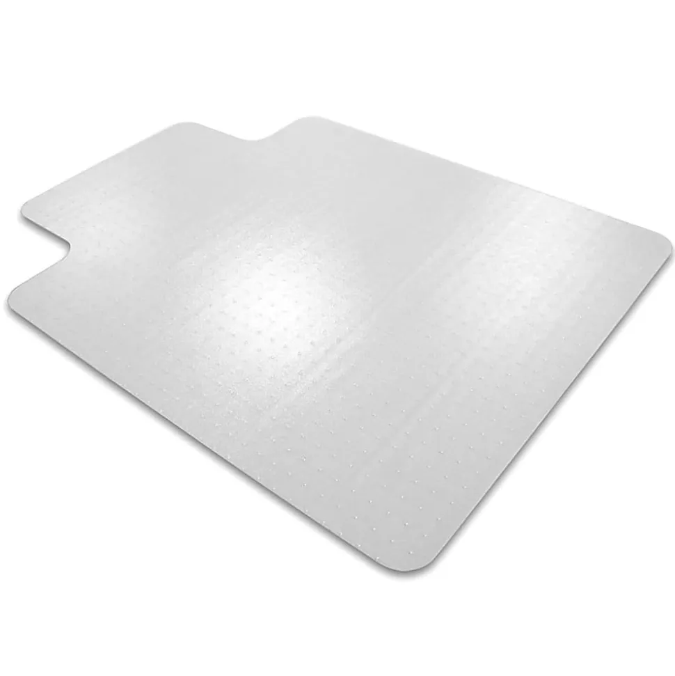 Floortex® Cleartex® Enhanced Polymer Lipped Chair Mat for Carpets up to 3/8", 48" x 51", Clear