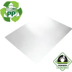 Floortex® Cleartex® Polypropylene Rectangular Anti-Slip Chair Mat, Hard Floors, 29