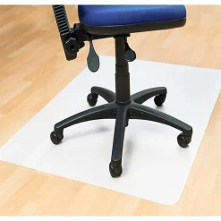 Floortex® Cleartex® Polypropylene Rectangular Anti-Slip Chair Mat, Hard Floors, 29