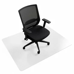 Floortex® Cleartex® TrYlok® Vinyl Rectangular Chair Mat for Low Pile Carpets up to 1/4