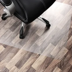 Floortex® Cleartex® Unomat® Anti-Slip Rectangular Polycarbonate Chair Mat Hard Floors and Carpet Tiles, 48