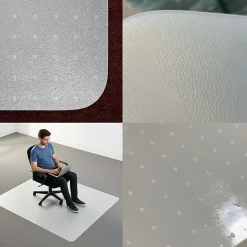 Floortex® Computex® Anti-Static Vinyl Rectangular Chair Mat for Carpets up to 3/8", 48" x 60", Translucent